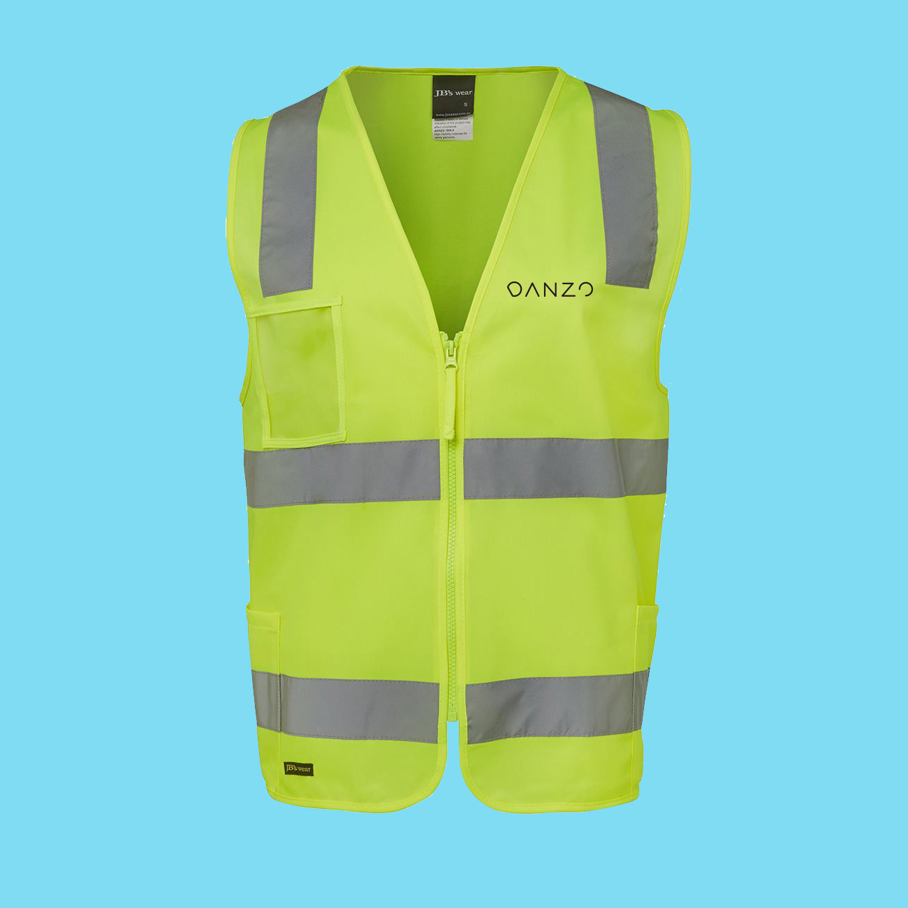 jb wear hi vis vest