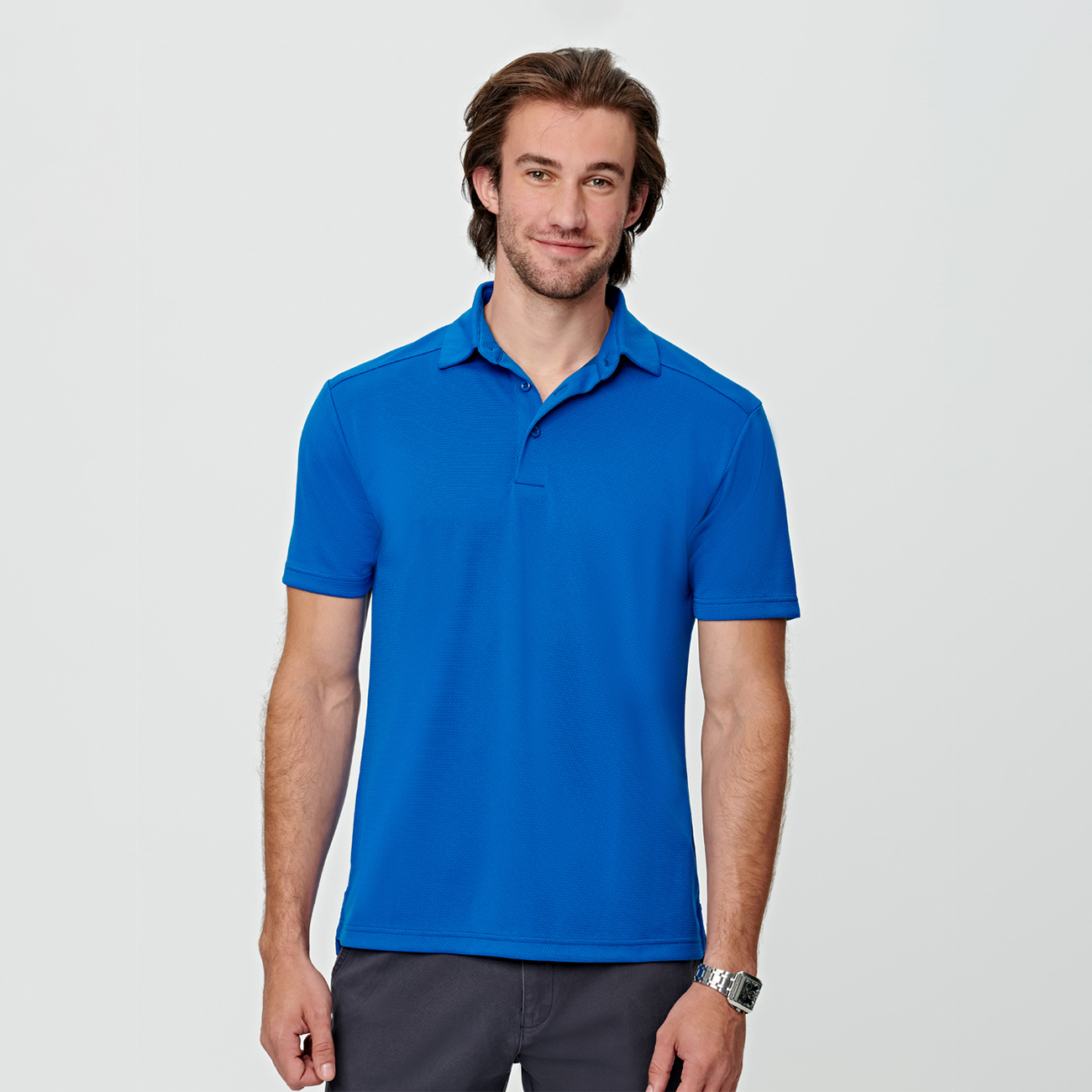 PS87 BAMBOO CHARCOAL CORPORATE SHORT SLEEVE POLO Men's - DANZO